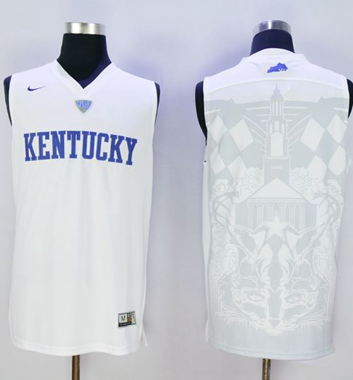 Wildcats Blank White Basketball Stitched NCAA Jersey