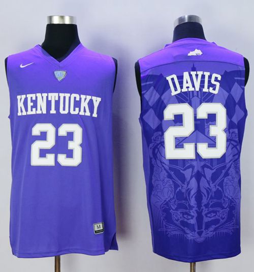 Wildcats #23 Anthony Davis Blue Basketball Stitched NCAA Jersey - Click Image to Close