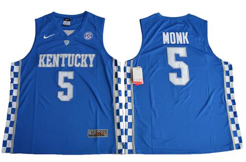 Wildcats #5 Malik Monk Royal Blue Basketball Elite Stitched NCAA Jersey