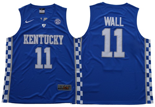 Wildcats #11 John Wall Royal Blue Basketball Elite Stitched NCAA Jersey