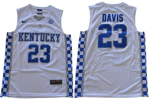 Wildcats #23 Anthony Davis White Basketball Elite Stitched NCAA Jersey