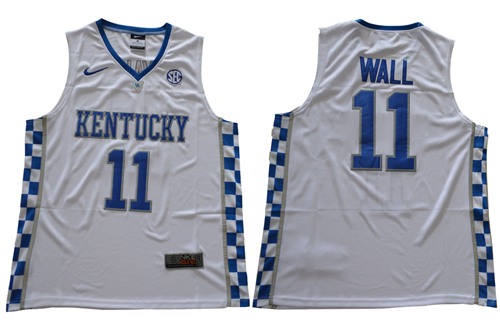 Wildcats #11 John Wall White Basketball Elite Stitched NCAA Jersey