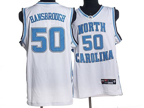 North Carolina #50 Tyler Hansbrough White Stitched NCAA Jersey