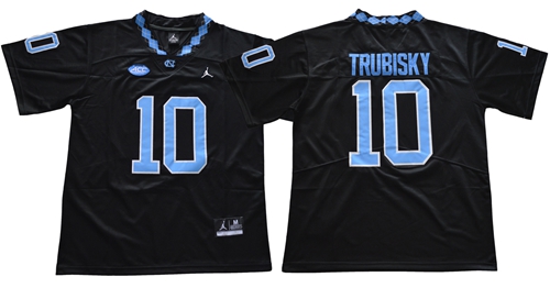 North Carolina #10 Mitchell Trubisky Black Limited Stitched NCAA Jersey