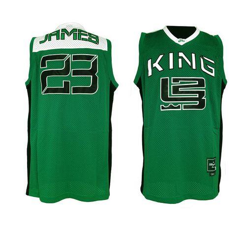 Fighting Irish #23 Lebron James Green Basketball Throwback Stitched NCAA Jersey