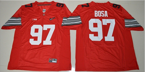 Buckeyes #97 Joey Bosa Red Diamond Quest Stitched NCAA Jersey