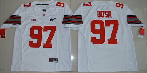 Buckeyes #97 Joey Bosa White Diamond Quest Stitched NCAA Jersey