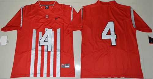 Buckeyes #4 Curtis Samuel Red 1917 Throwback Limited Stitched NCAA Jersey