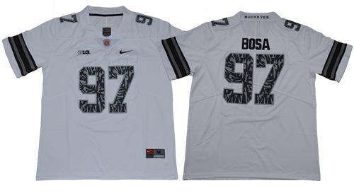 Buckeyes #97 Joey Bosa Light Gray Alternate Legend Limited Stitched NCAA Jersey