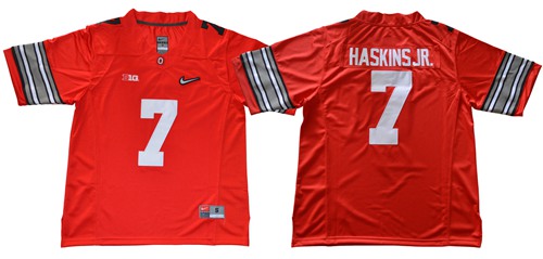 Buckeyes #7 Dwayne Haskins Jr Red Diamond Quest Stitched NCAA Jersey