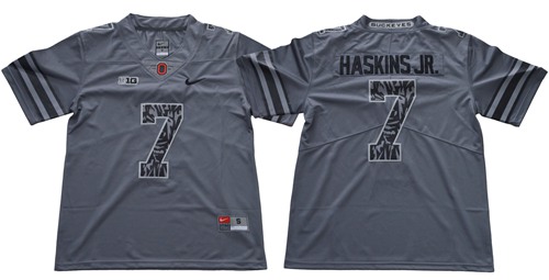 Buckeyes #7 Dwayne Haskins Jr Gray New Alternate Legend Limited Stitched NCAA Jersey