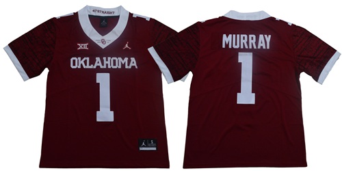 Sooners #1 Kyler Murray Red Jordan Brand Limited New XII Stitched NCAA Jersey