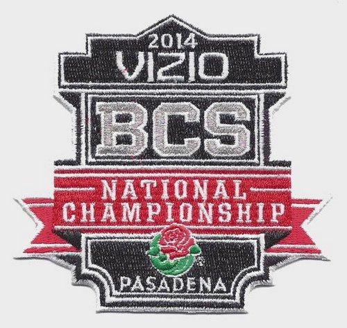 Stitched 2014 Vizio BCS National Championship Bowl Game Jersey Patch (Florida State vs. Auburn) - Click Image to Close