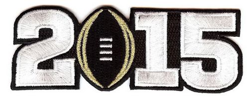 Stitched 2015 College National Championship Bowl Game Jersey Patch Oregon Ducks vs. Ohio State Buckeyes (Black)