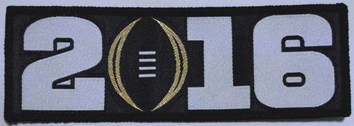 Stitched 2016 College National Championship Bowl Game Jersey Patch Black