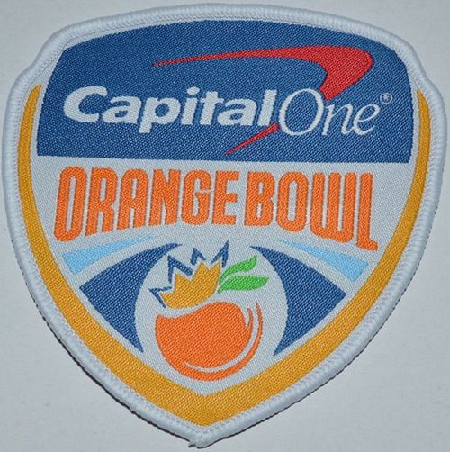 Stitched 2016 Orange Bowl Game Jersey Patch (Clemson Tigers VS Oklahoma Sooners)