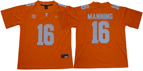 Vols #16 Peyton Manning Orange Stitched NCAA Jersey