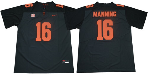 Vols #16 Peyton Manning Grey Limited Stitched NCAA Jersey