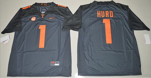 Vols #1 Jalen Hurd Grey Limited Stitched NCAA Jersey