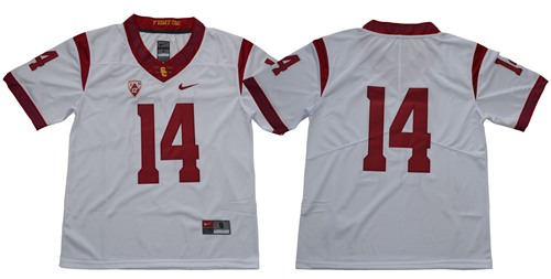 Trojans #14 Sam Darnold White Limited Stitched NCAA Jersey