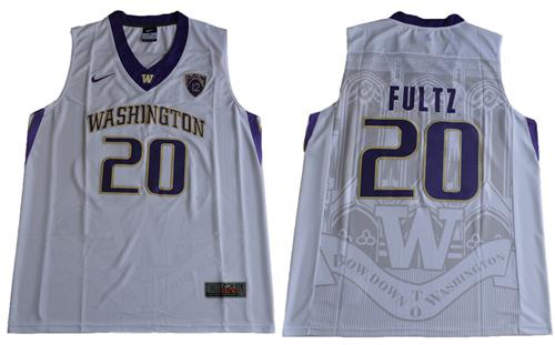 Huskies #20 Markelle Fultz White Basketball Stitched NCAA Jersey