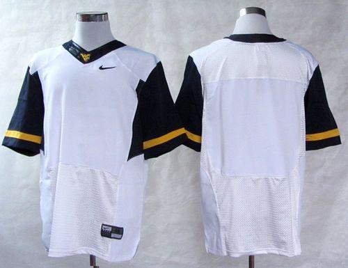 Mountaineers Blank White Stitched NCAA Jersey