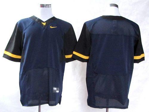 Mountaineers Blank Navy Blue Stitched NCAA Jersey