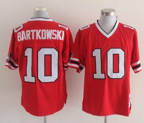 Mitchell And Ness Falcons #10 Steve Bartkowski Red Throwback Stitched NFL Jersey