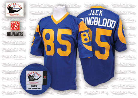 Mitchell And Ness 1979 Rams #85 Jack Youngblood Blue Throwback Stitched NFL Jersey - Click Image to Close