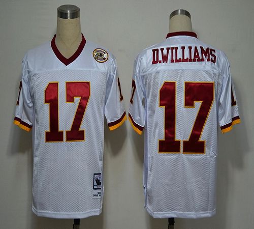 Mitchell and Ness 50TH Redskins #17 Doug Williams White Stitched NFL Jersey