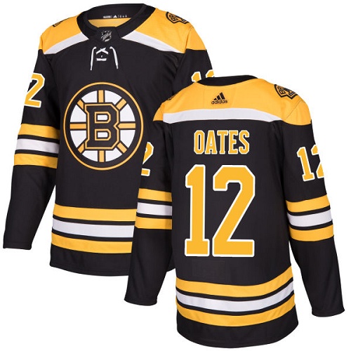 Adidas Bruins #12 Adam Oates Black Home Authentic Stitched NHL Jersey - Click Image to Close