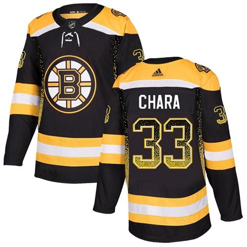 Adidas Bruins #33 Zdeno Chara Black Home Authentic Drift Fashion Stitched NHL Jersey