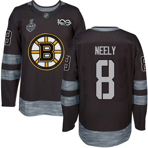 Bruins #8 Cam Neely Black 1917-2017 100th Anniversary Stanley Cup Final Bound Stitched Hockey Jersey - Click Image to Close