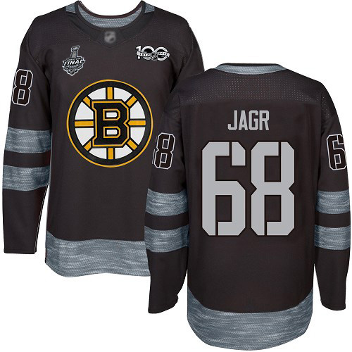 Bruins #68 Jaromir Jagr Black 1917-2017 100th Anniversary Stanley Cup Final Bound Stitched Hockey Jersey - Click Image to Close