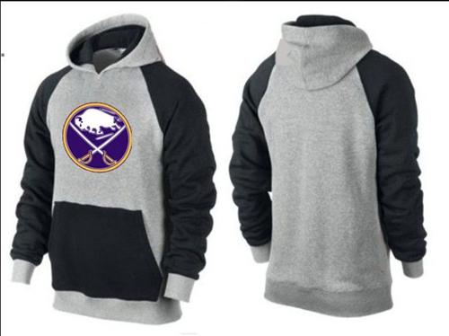 Buffalo Sabres Pullover Hoodie Grey & Black - Click Image to Close