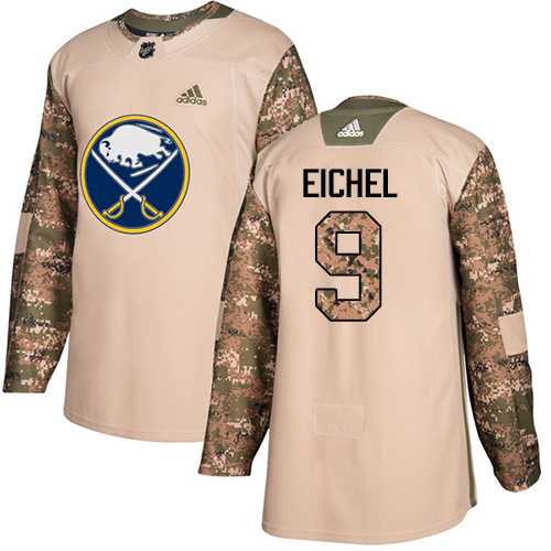 Adidas Sabres #9 Jack Eichel Camo Authentic 2017 Veterans Day Stitched NHL Jersey