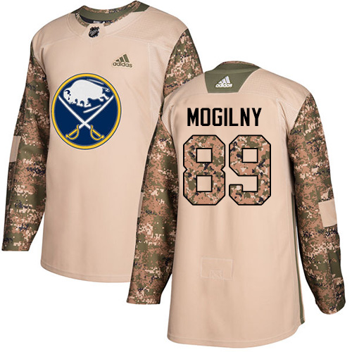 Adidas Sabres #89 Alexander Mogilny Camo Authentic 2017 Veterans Day Stitched NHL Jersey