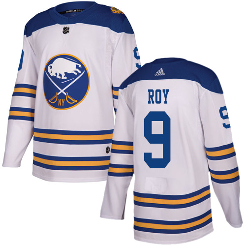 Adidas Sabres #9 Derek Roy White Authentic 2018 Winter Classic Stitched NHL Jersey