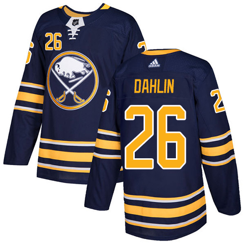 Adidas Sabres #26 Rasmus Dahlin Navy Blue Home Authentic Stitched NHL Jersey - Click Image to Close