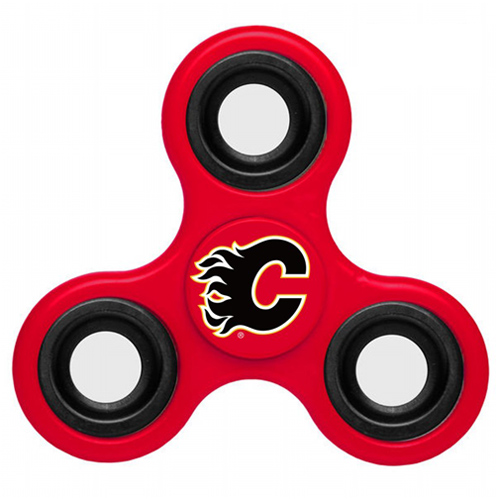 NHL Calgary Flames 3 Way Fidget Spinner A113 - Red