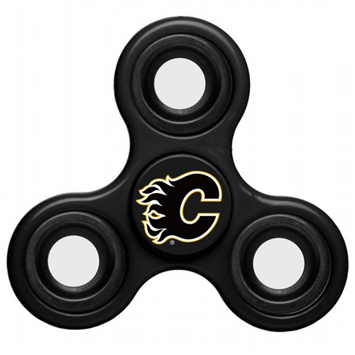 NHL Calgary Flames 3 Way Fidget Spinner C113 - Black