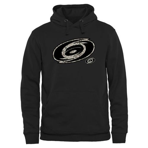 Men's Carolina Hurricanes Black Rink Warrior Pullover Hoodie