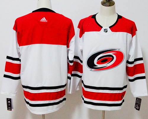 Adidas Hurricanes Blank White Road Authentic Stitched NHL Jersey