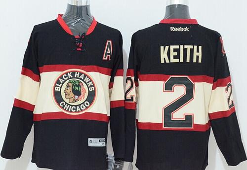 Blackhawks #2 Duncan Keith Black New Third Stitched NHL Jersey - Click Image to Close