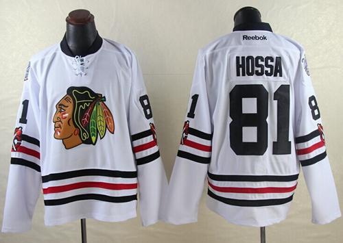 Blackhawks #81 Marian Hossa White 2015 Winter Classic Stitched NHL Jersey