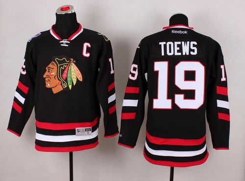 Blackhawks #19 Jonathan Toews Black 2014 Stadium Series Stitched NHL Jersey