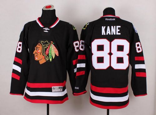 Blackhawks #88 Patrick Kane Black 2014 Stadium Series Stitched NHL Jersey - Click Image to Close