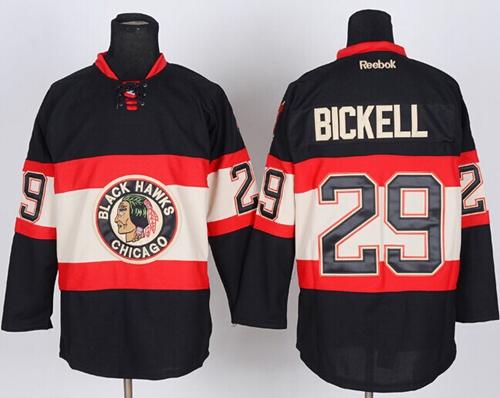 Blackhawks #29 Bryan Bickell Black New Third Stitched NHL Jersey - Click Image to Close