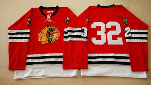 Mitchell And Ness 1960-61 Blackhawks #32 Michal Rozsival Red Stitched NHL Jersey