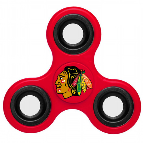 NHL Chicago Blackhawks 3 Way Fidget Spinner A108 - Red